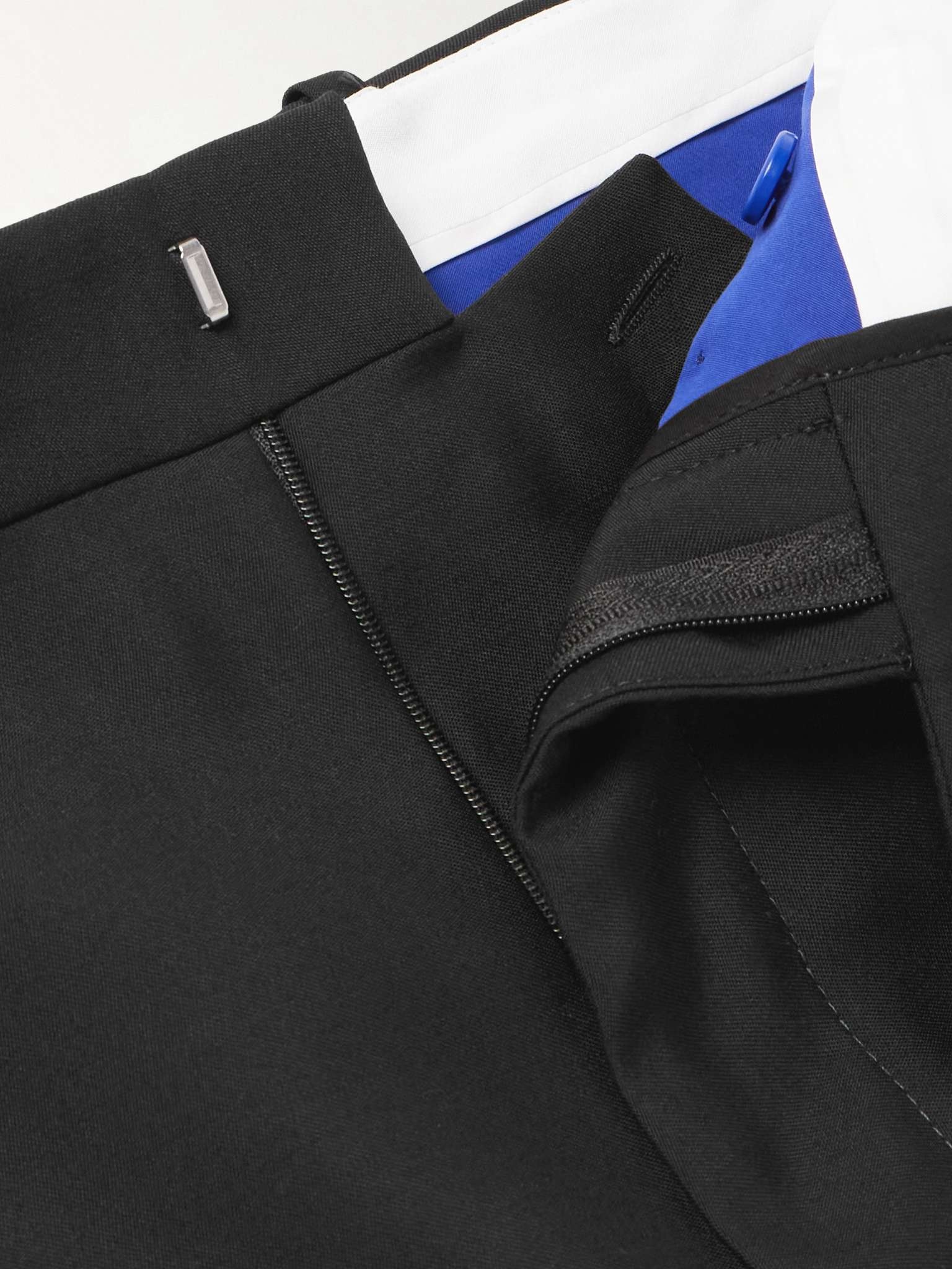 Straight-Leg Logo-Embellished Wool Trousers - 3