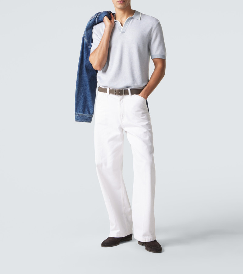ORLEBAR BROWN Horton cotton and wool piqué polo shirt outlook