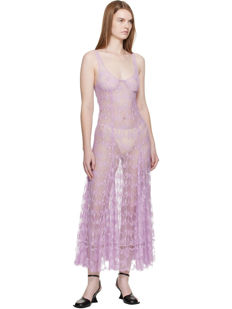 Collina Strada Purple Pamela Midi Dress outlook