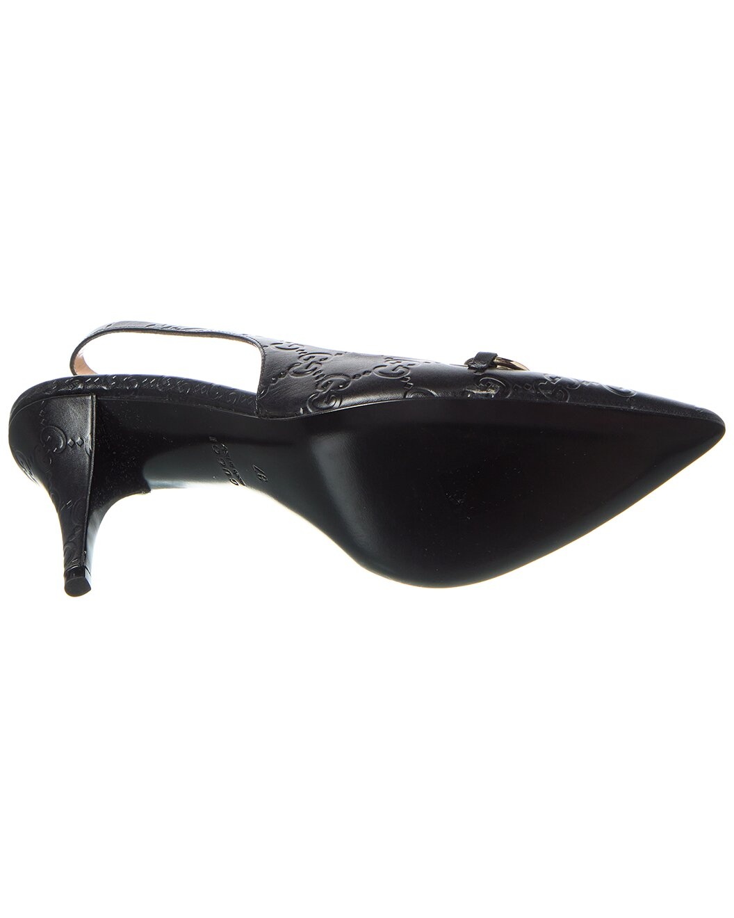 Gucci Horsebit Leather Slingback Pump - 4