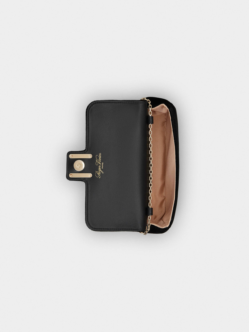 Jeu de Fille Strass Buckle Clutch Bag in Velvet 5