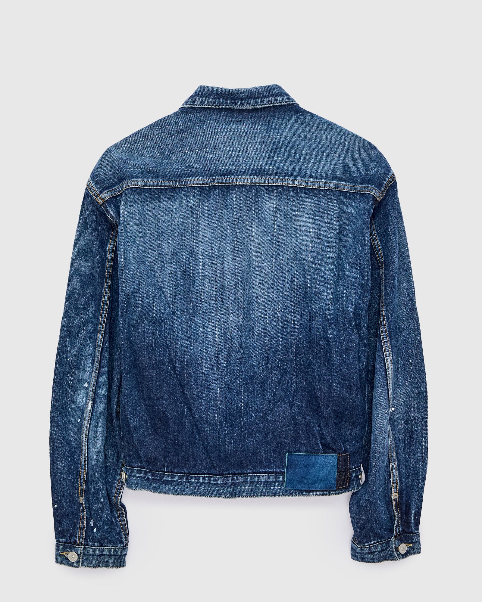 Social Sculpture 101X Damaged Denim JKT in 1010 Washed Indigo - 2