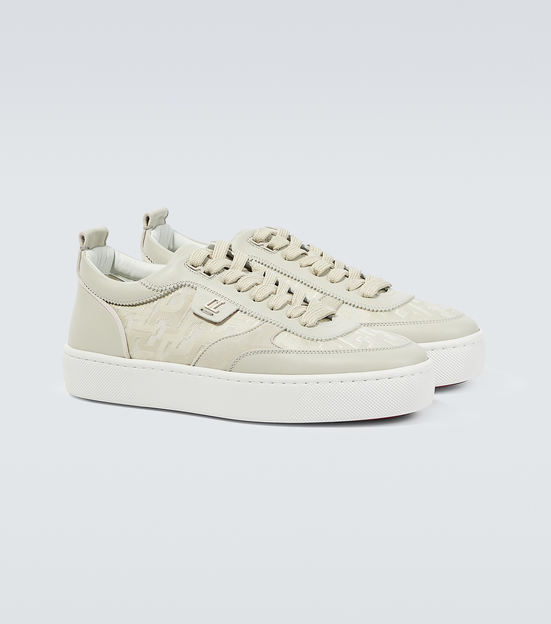 Happyrui leather-trimmed sneakers - 5