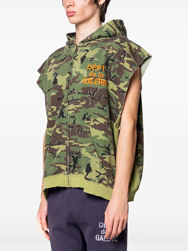 GALLERY DEPT. Gallery Dept. Zip-up Camo-print Hoodie outlook