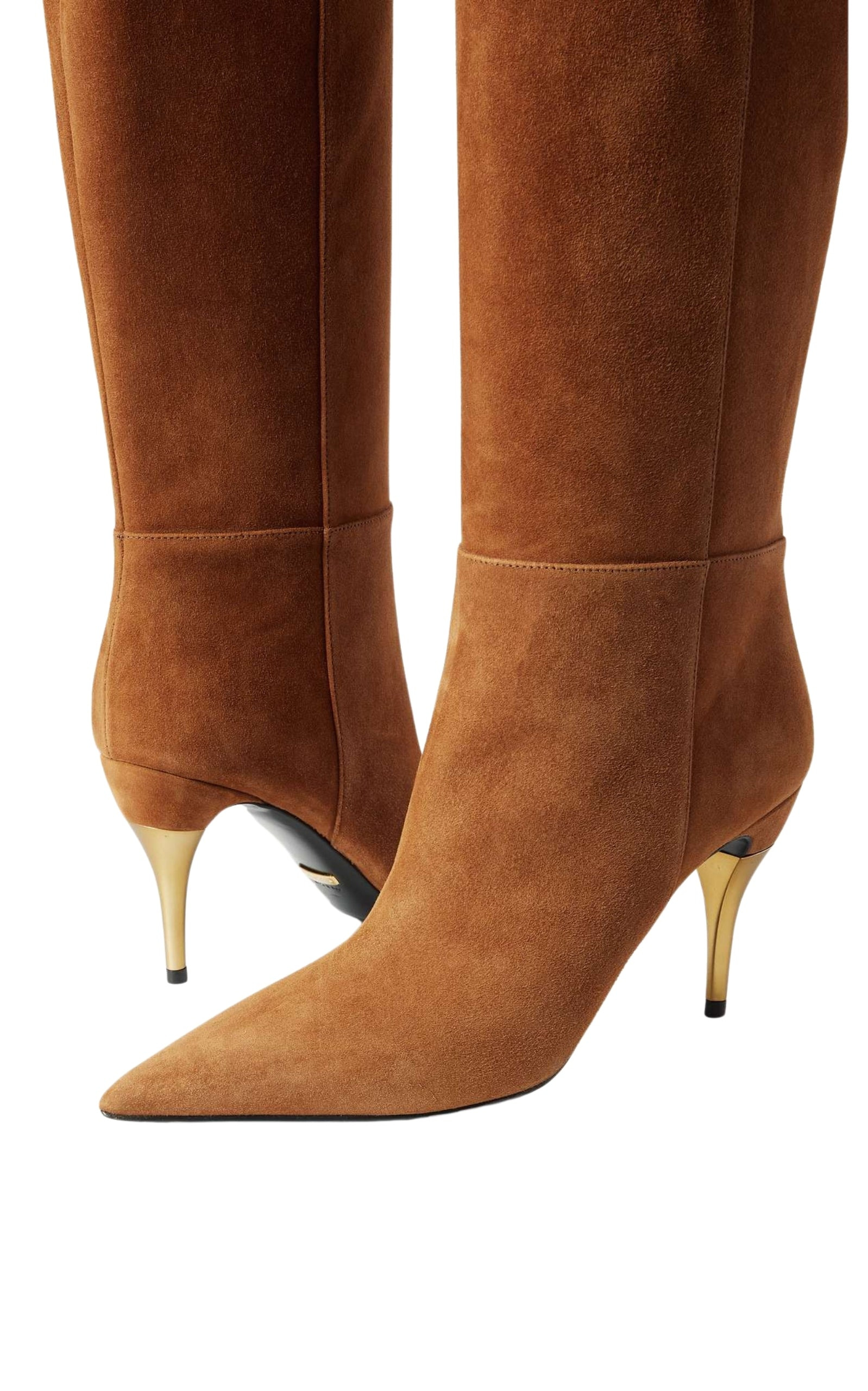 Priscilla 85 Suede Knee Boots - 5