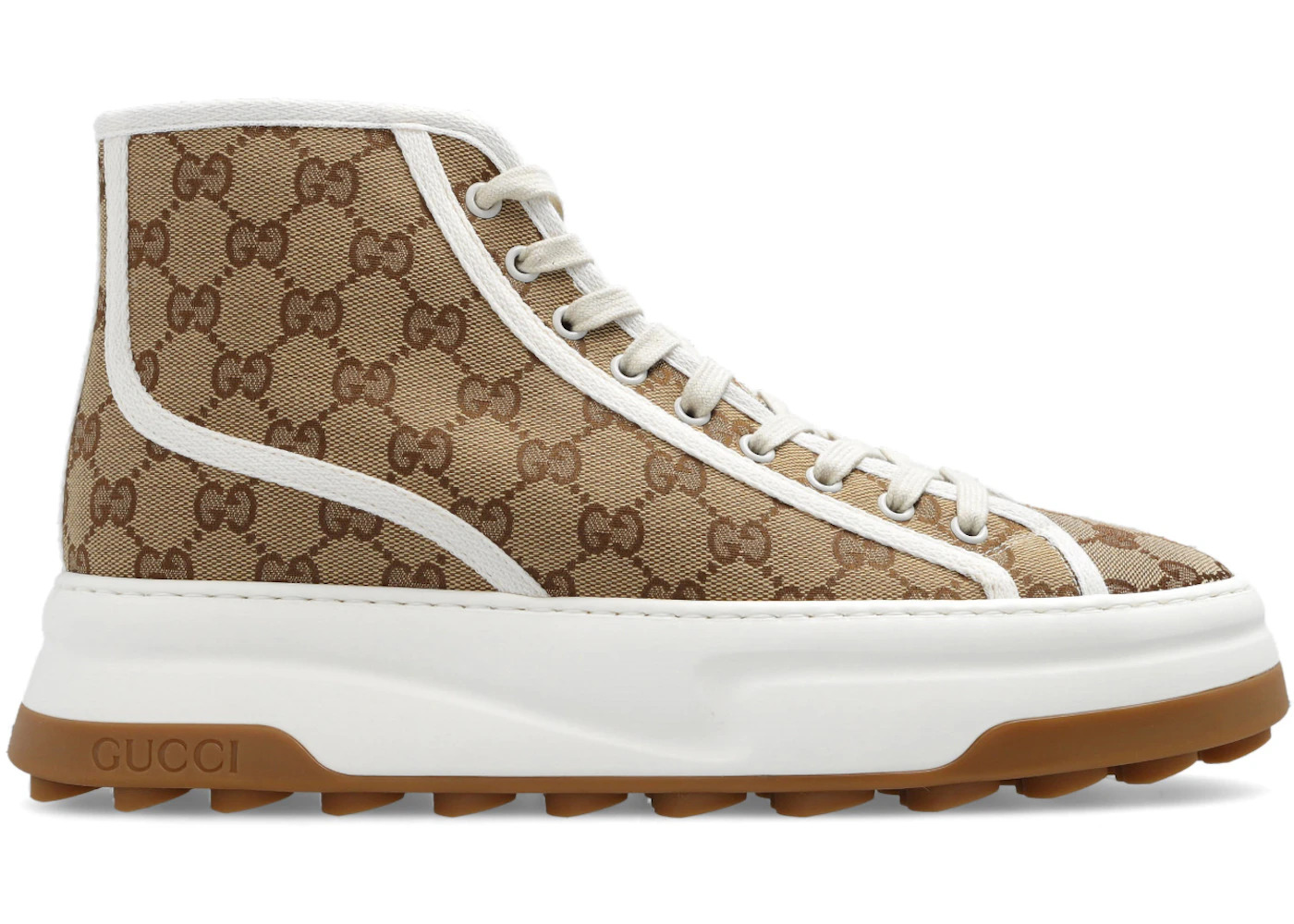 Gucci GG High Sneaker Interlocking G Beige - 1