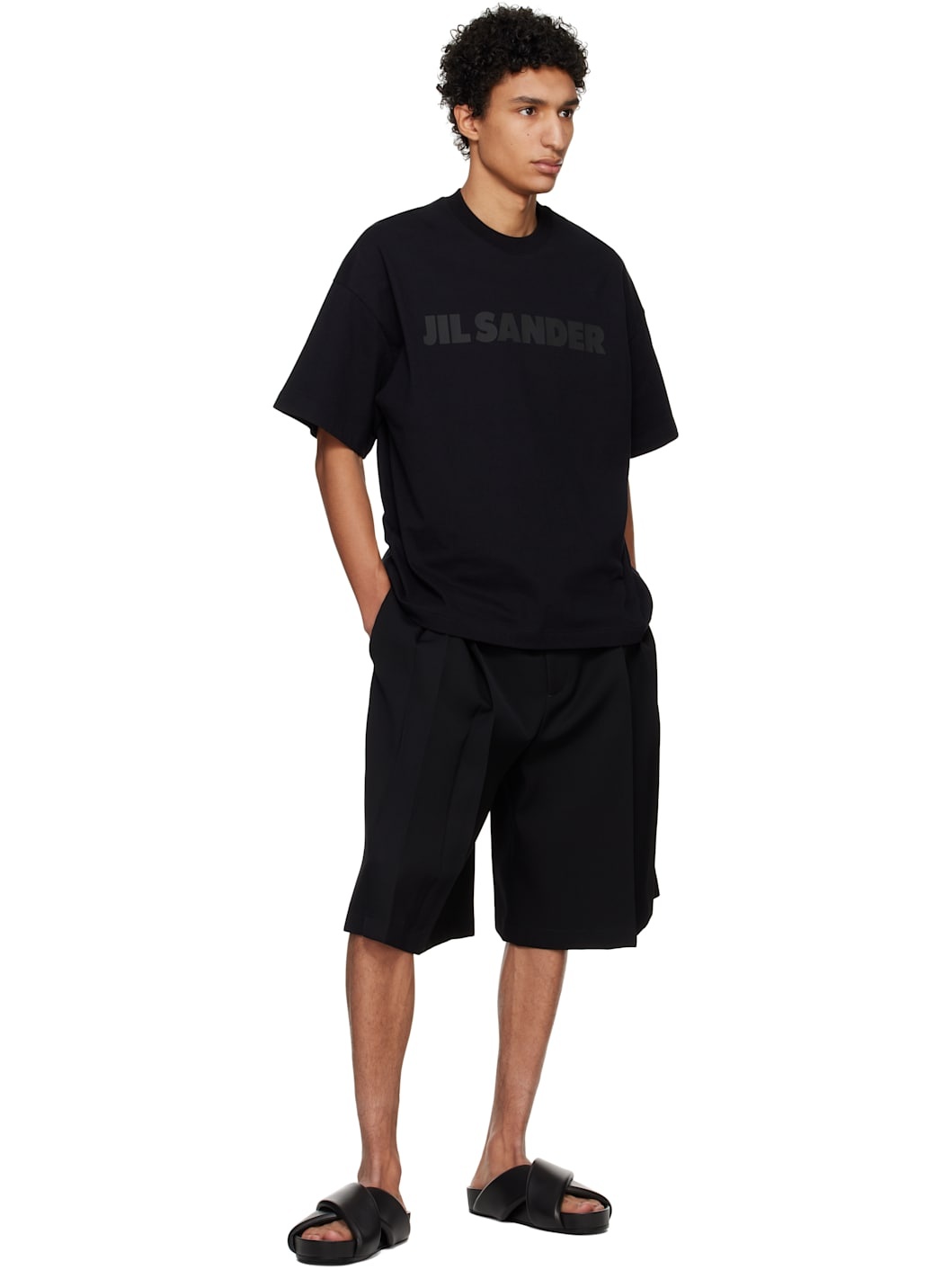 Black Printed-Logo T-shirt - 4