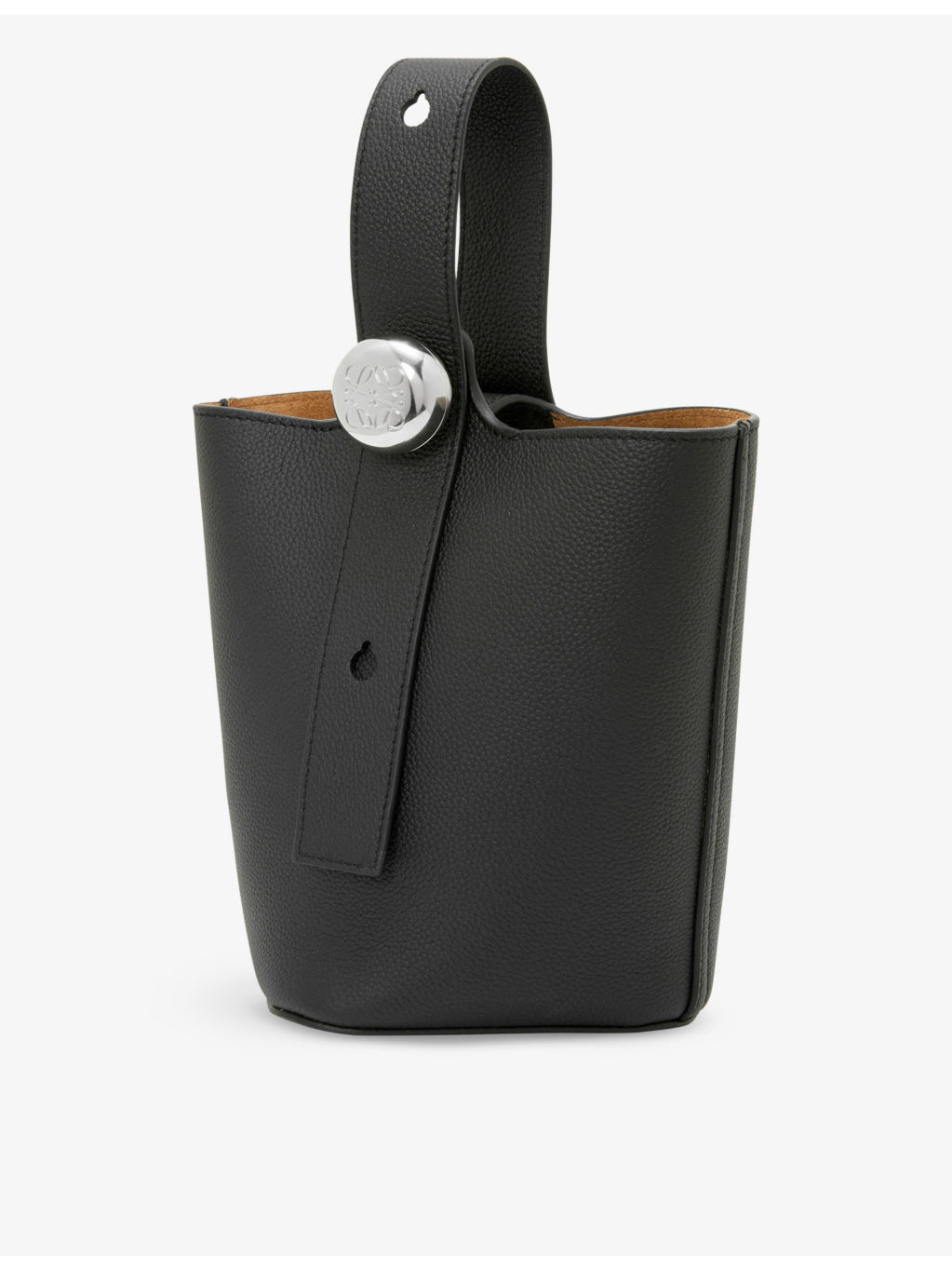 Pebble mini leather bucket bag - 8