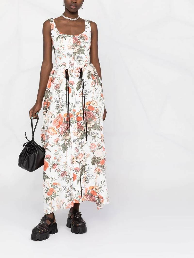 Erdem floral full dress outlook