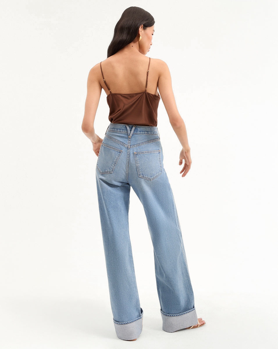 TAYLOR CUFFED WIDE-LEG JEAN - 6