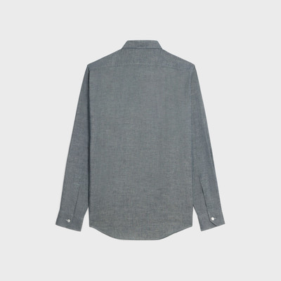 CELINE loose shirt in light chambray cotton outlook