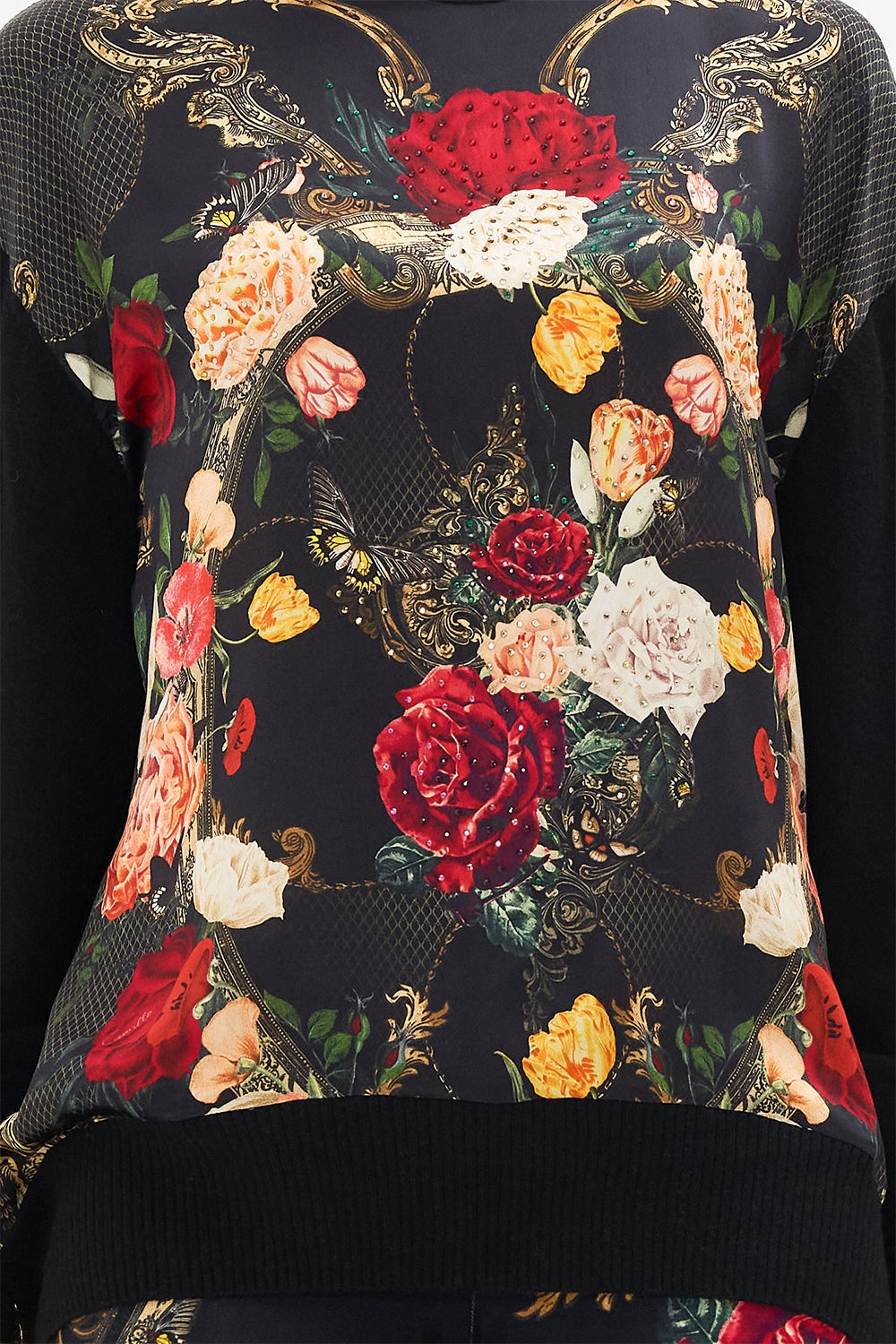 SILK FRONT TURTLE NECK KNIT - 6
