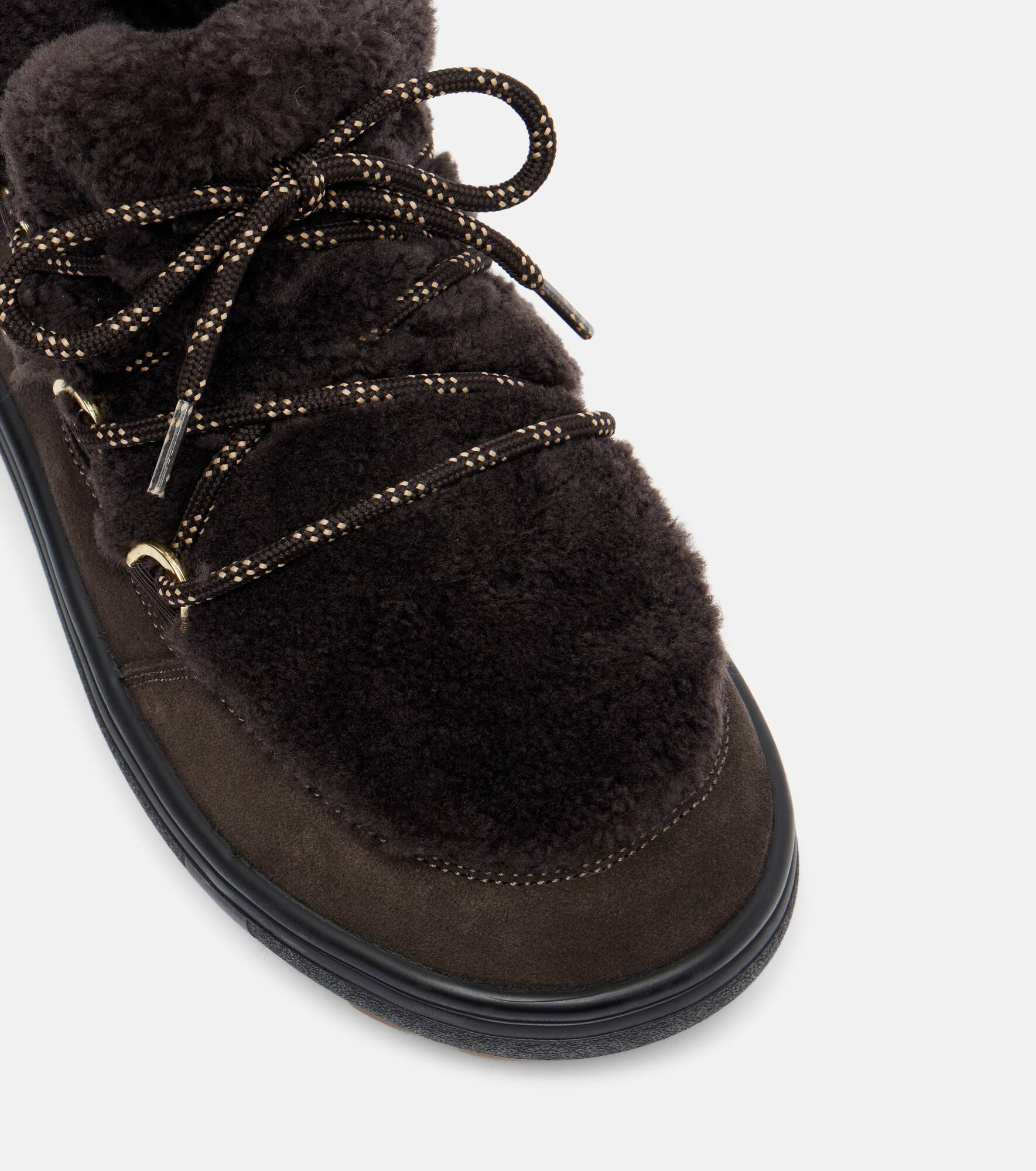 Chamonix shearling-trimmed suede ankle boots - 5