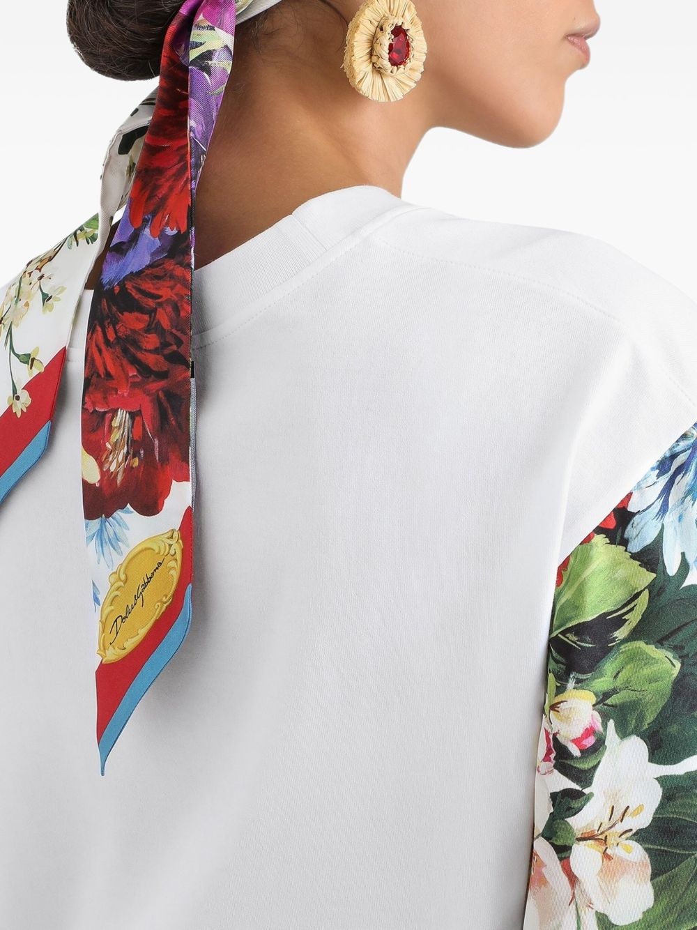 silk-sleeve t-shirt - 5