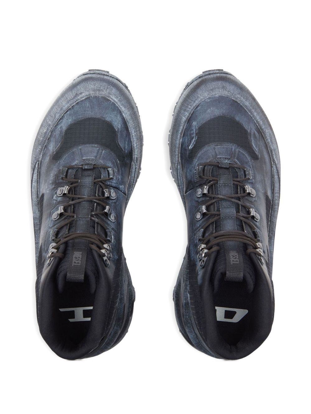 Cage lace-up chunky-sole hiking boots - 3