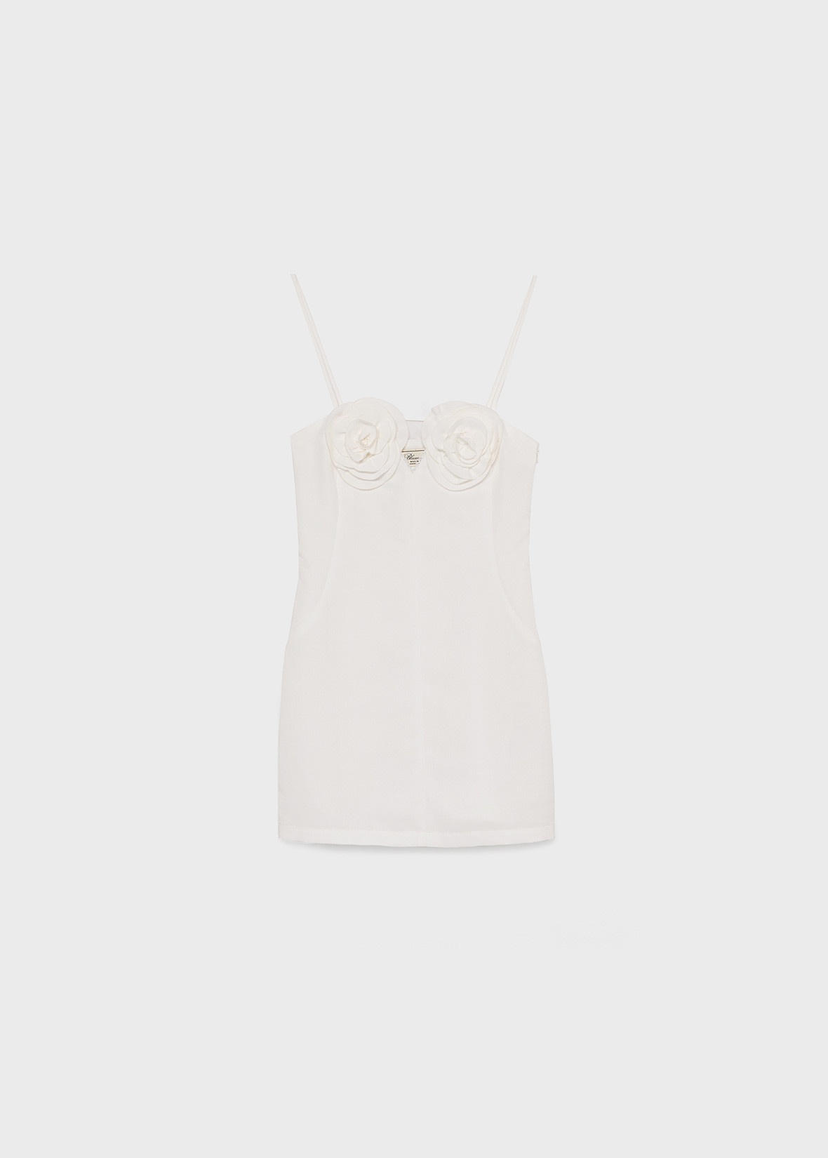 MINI DRESS WITH ROSE DETAILS - 1