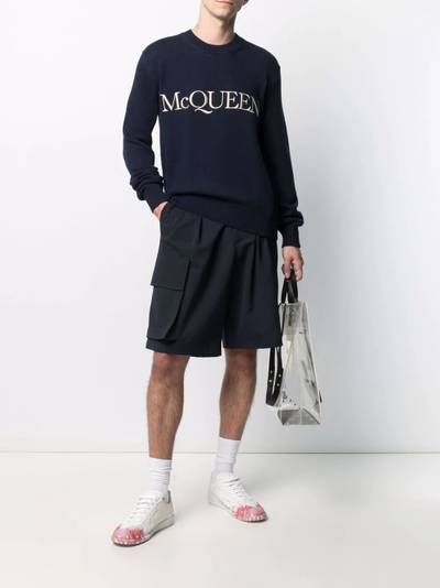 Alexander McQueen logo-embroidered jumper outlook