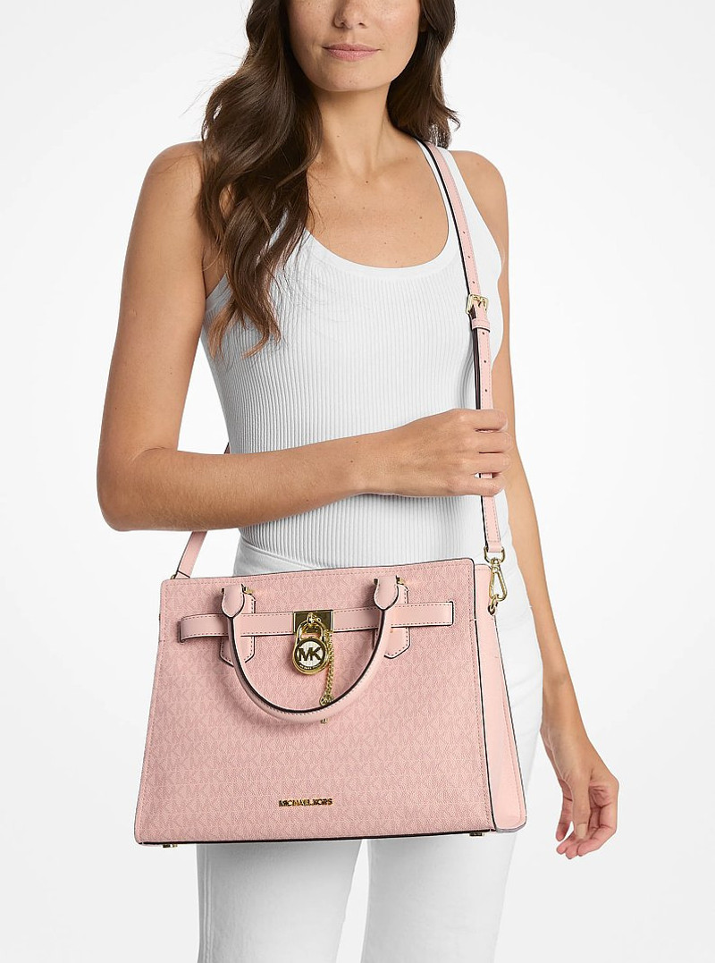 Hamilton Medium Signature Logo Satchel 3