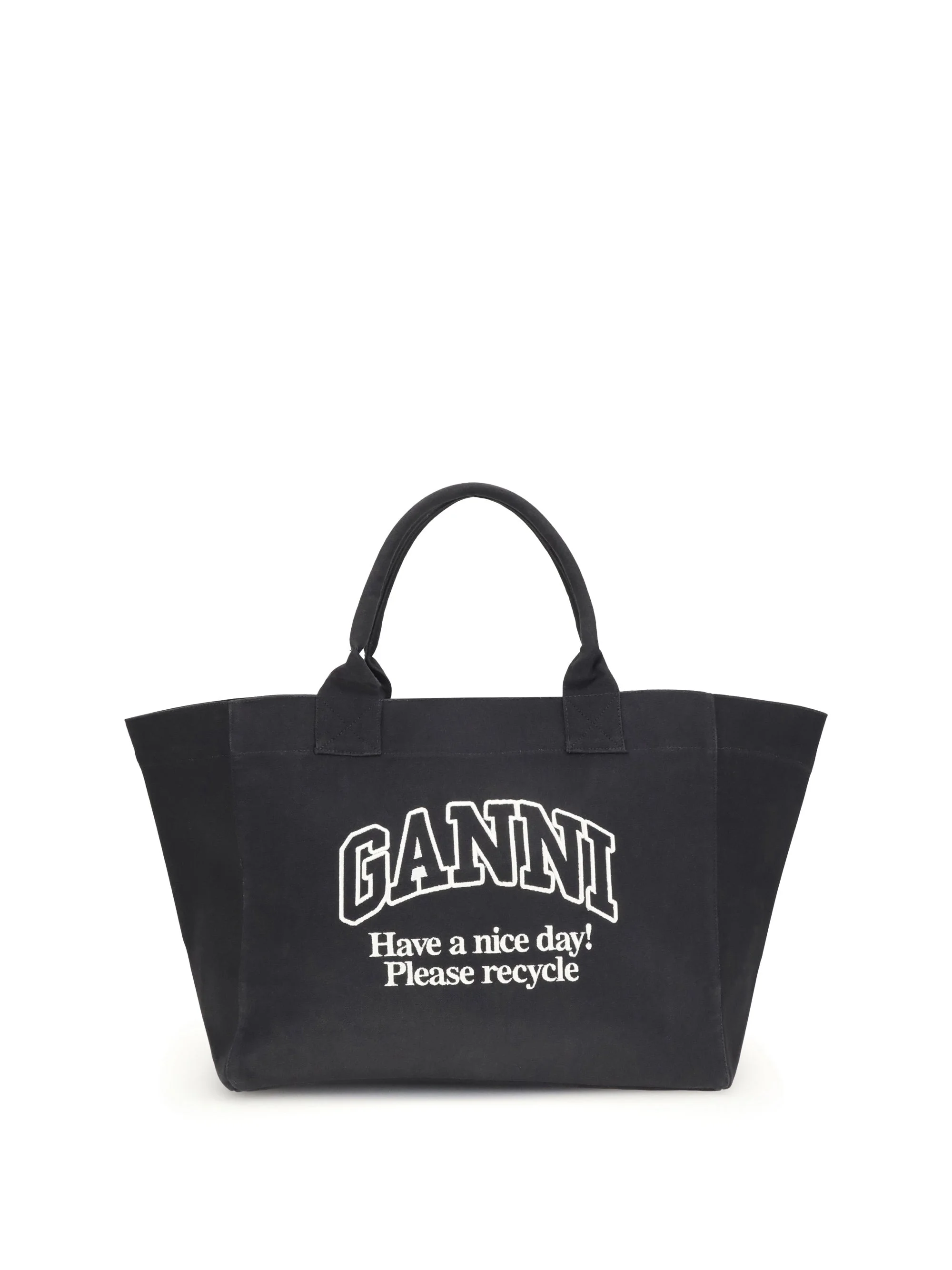 Ganni Women Xxl Canvas Tote Bag - 1
