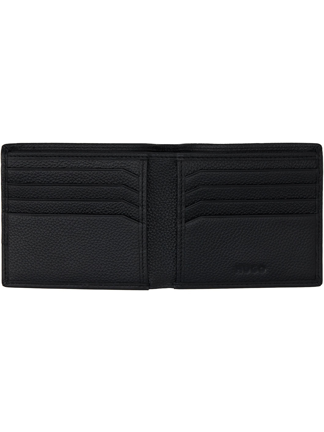 Black Leather Bifold Wallet - 3