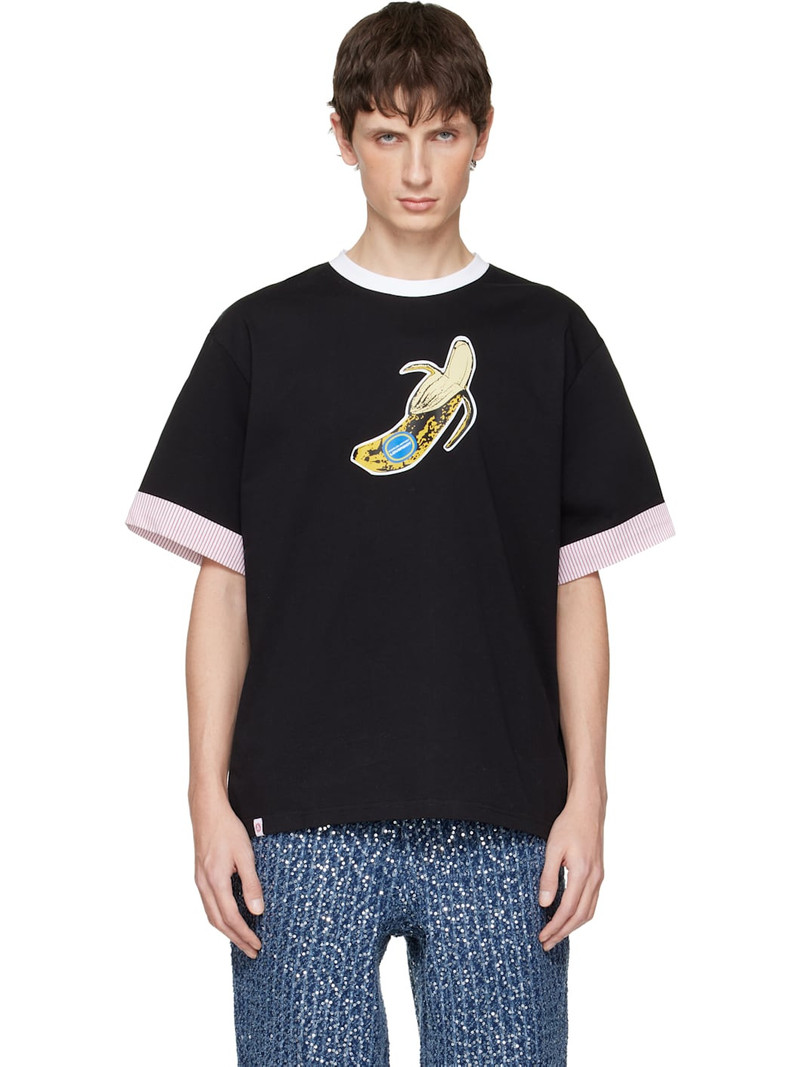 Black Turn Up T-shirt 1