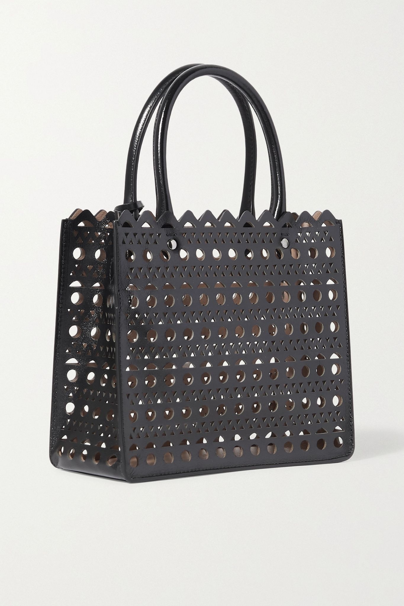 Garance mini laser-cut leather tote - 3