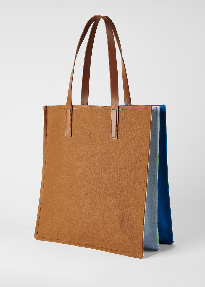 Paul Smith Green Cotton Concertina Tote Bag outlook