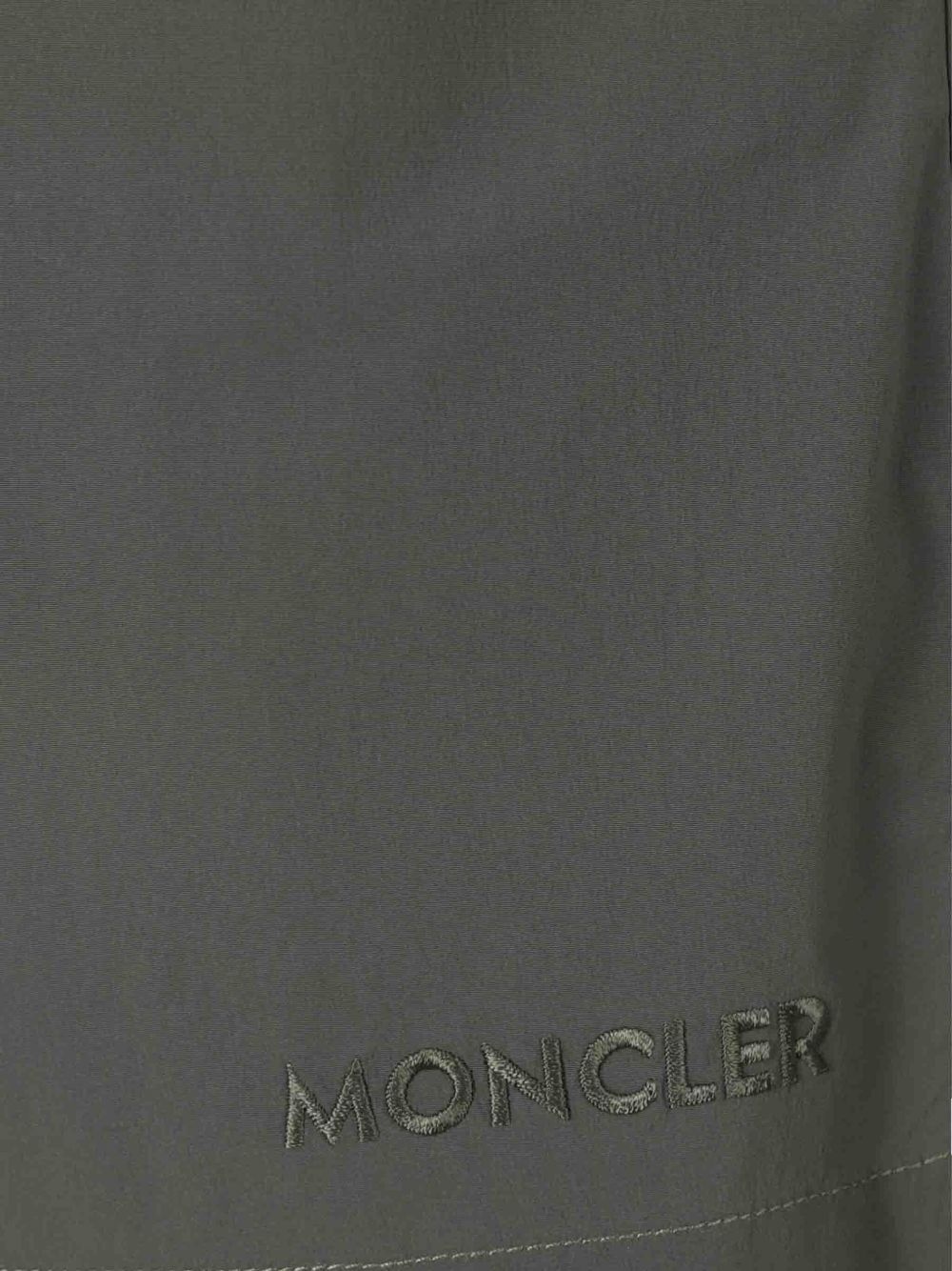 logo-embroidered swim shorts - 4
