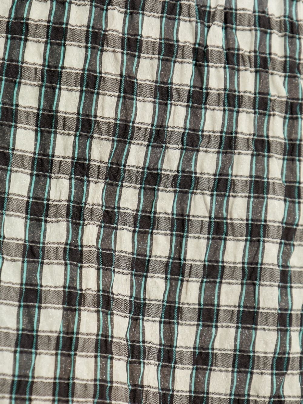 check-print shorts - 5