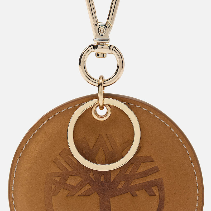 Round 2-Sided Leather Key Ring 3