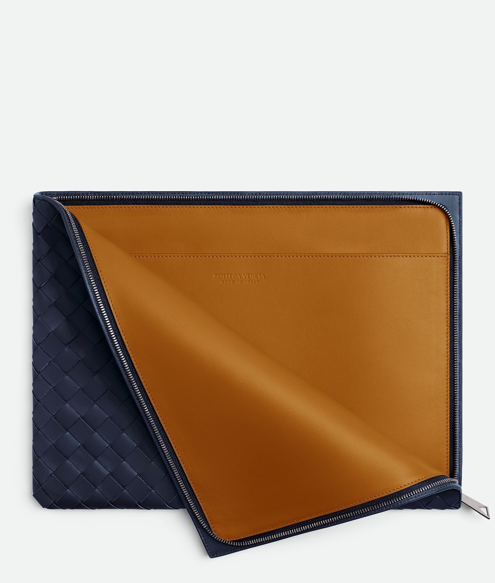 Intrecciato Half Zip Pouch - 2