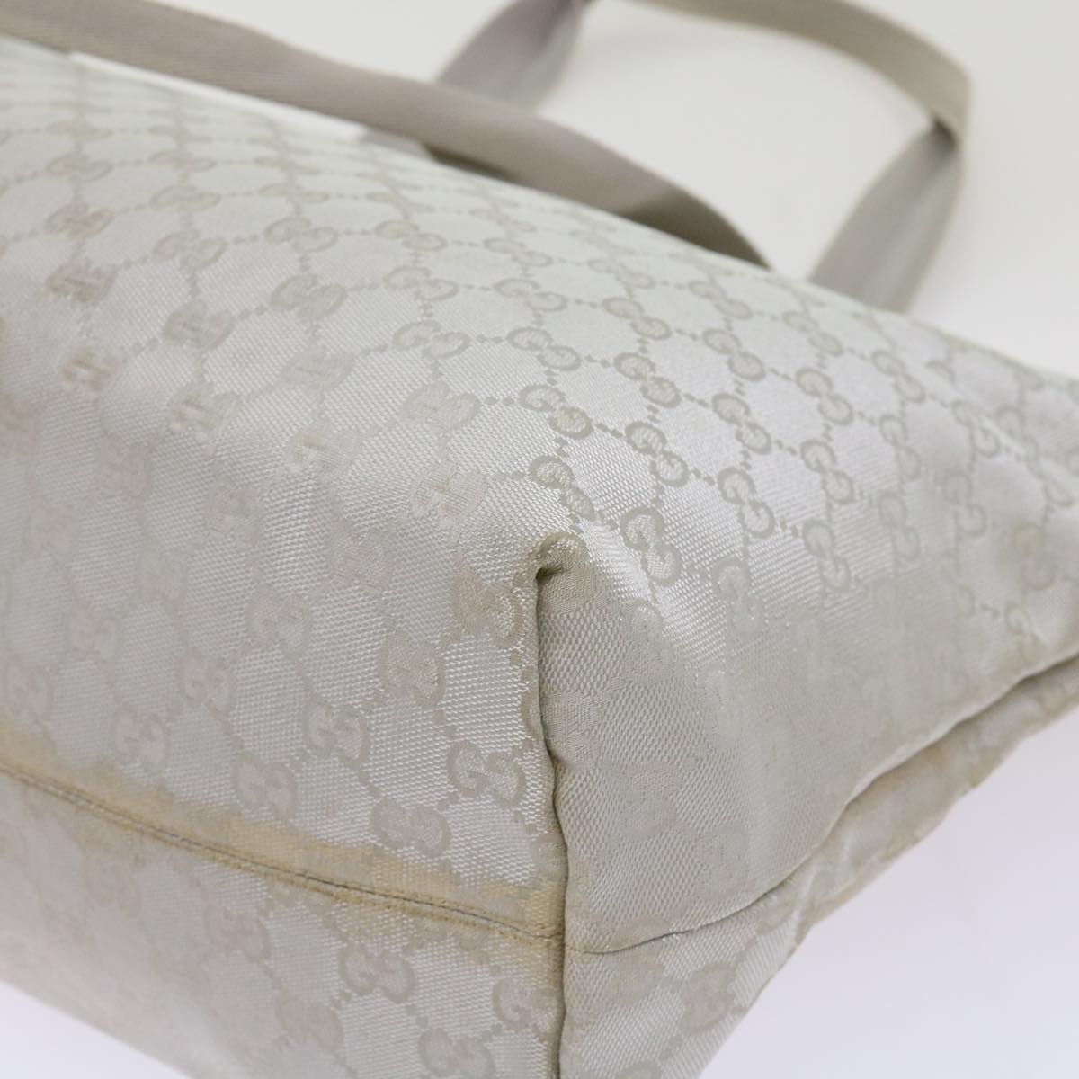 GUCCI GG Canvas Tote Bag Outlet Silver - 12