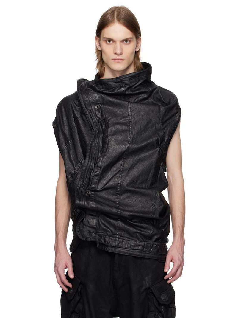 Black Protean Mylar Denim Vest 1