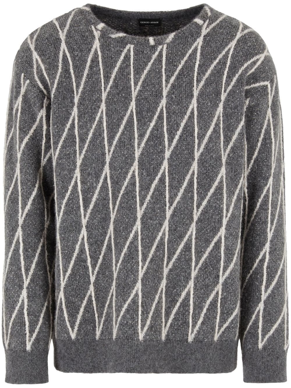 diamond-intarsia jumper - 1