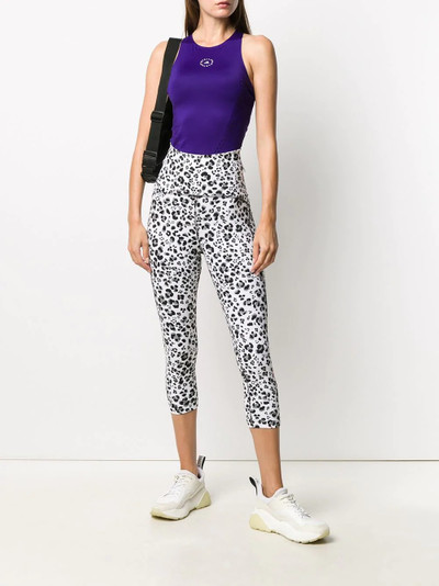 adidas animal-print cropped leggings outlook