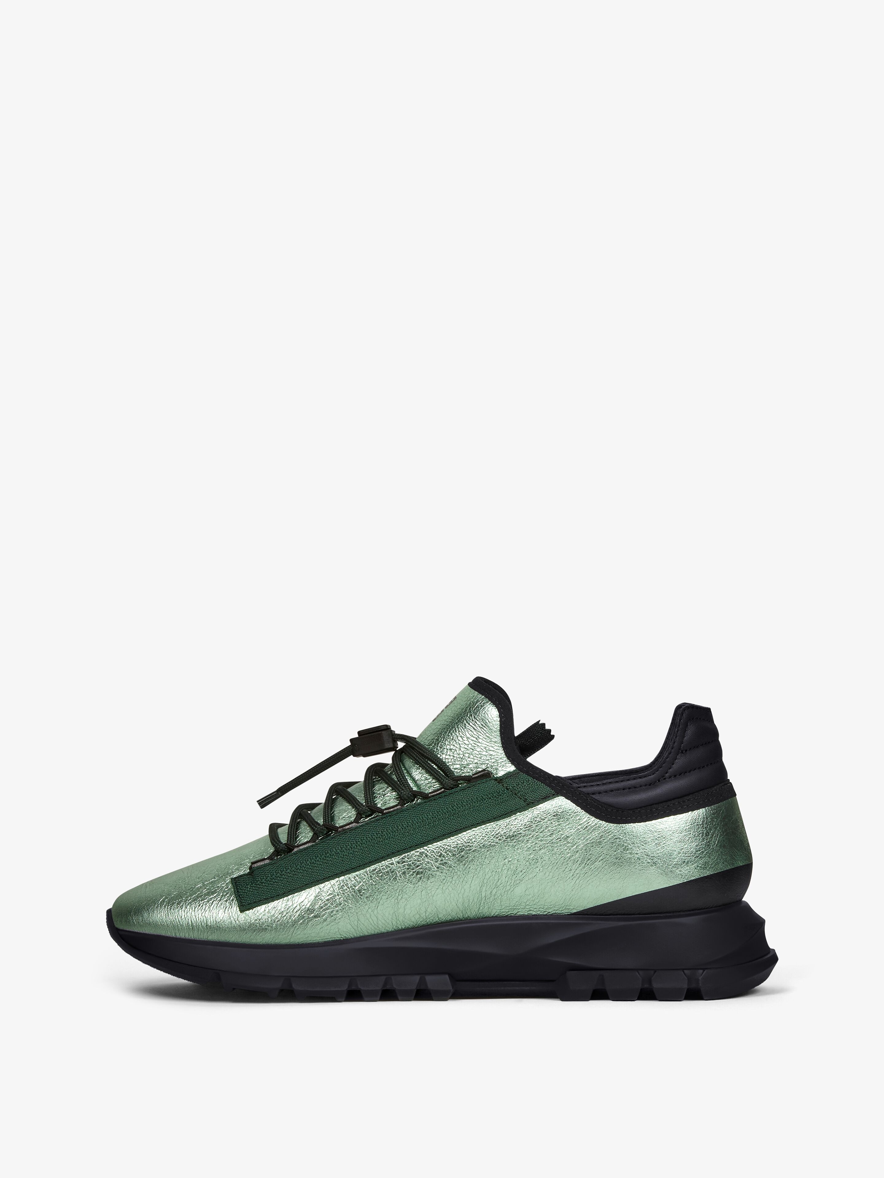 SPECTRE RUNNER SNEAKERS IN LAMINATED LEATHER WITH ZIP - 3