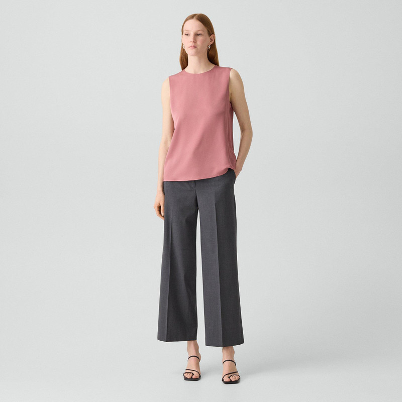 Theory Shell Top in Silk Georgette outlook