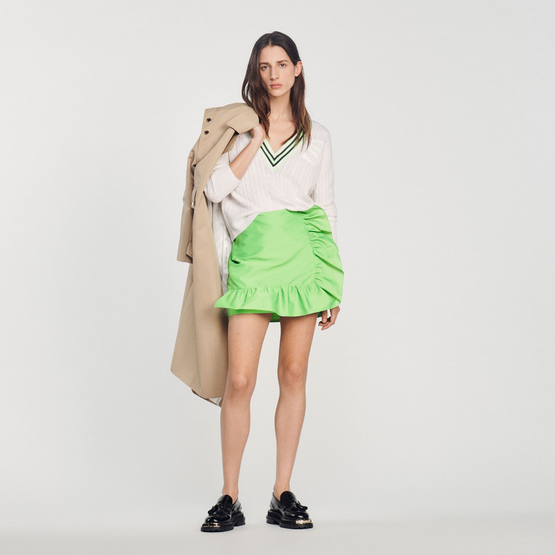 Sandro S patch sweater outlook