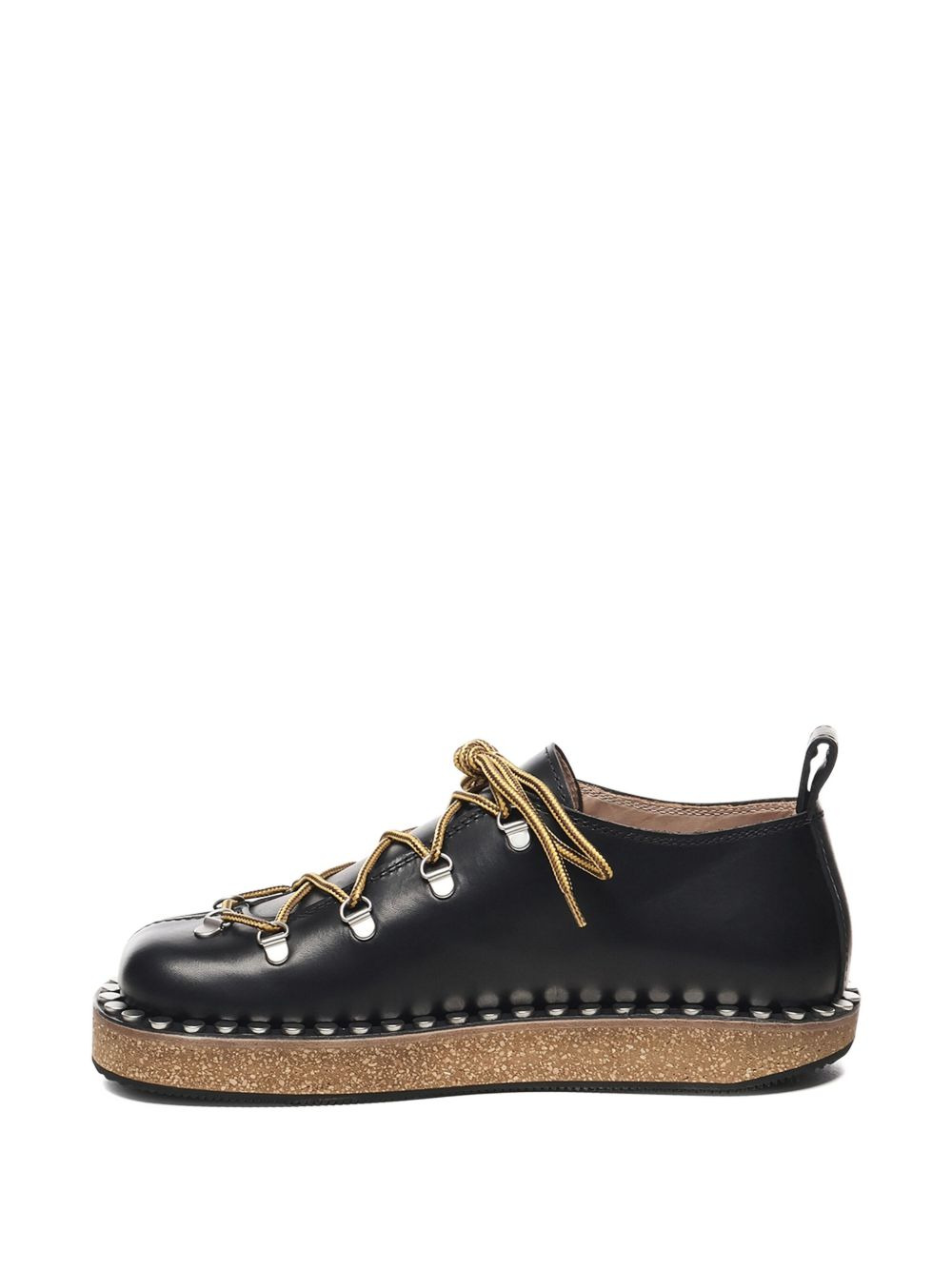 lace-up studded sneakers - 2