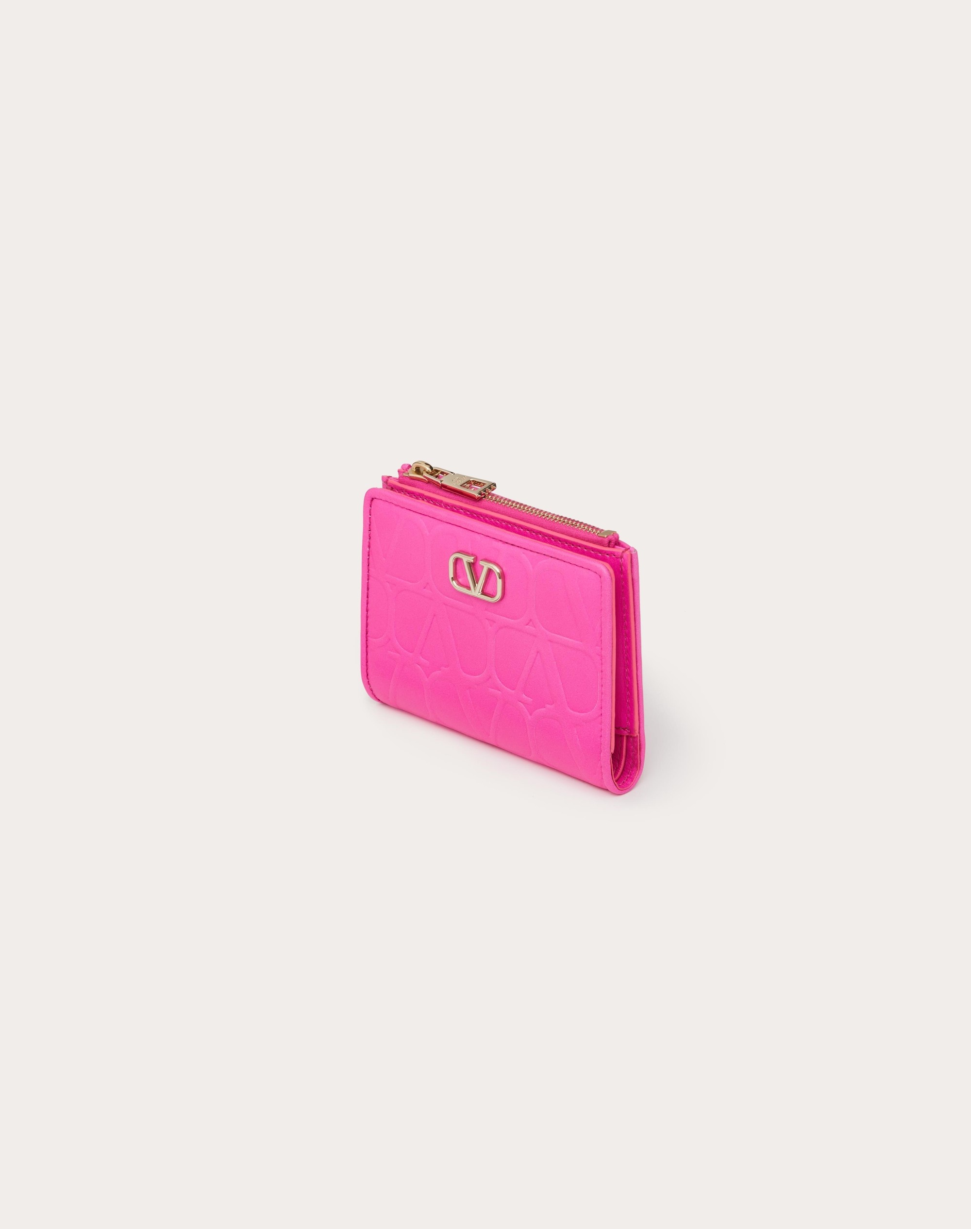 VALENTINO GARAVANI LEATHER TOILE ICONOGRAPHE WALLET IN CALFSKIN - 4