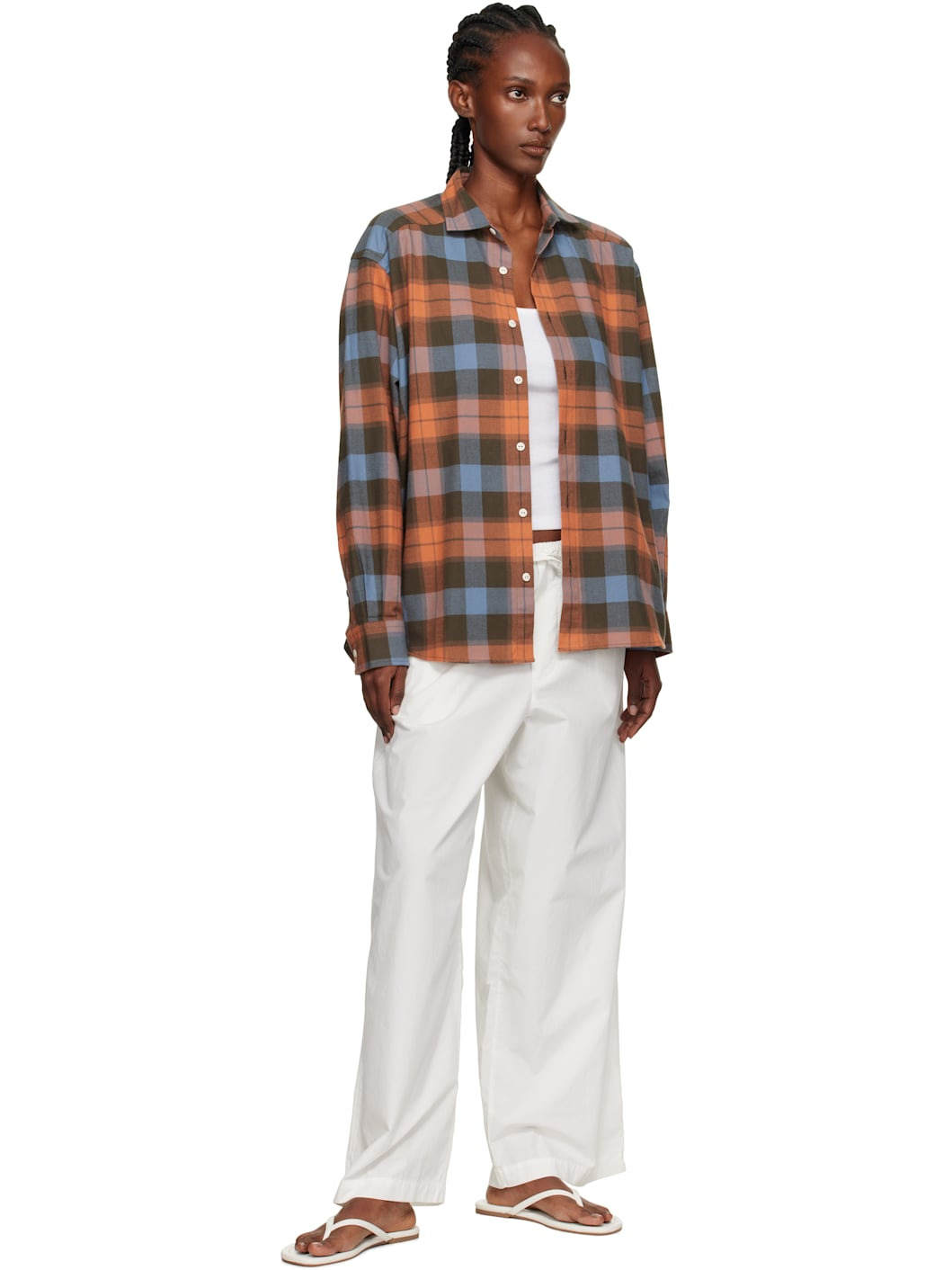 Orange & Blue Claude Shirt - 4