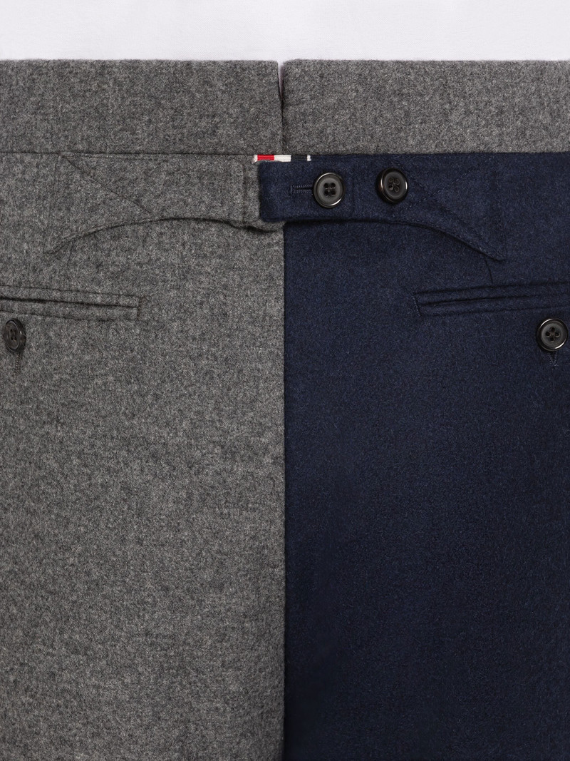 colour-block panel trousers 6