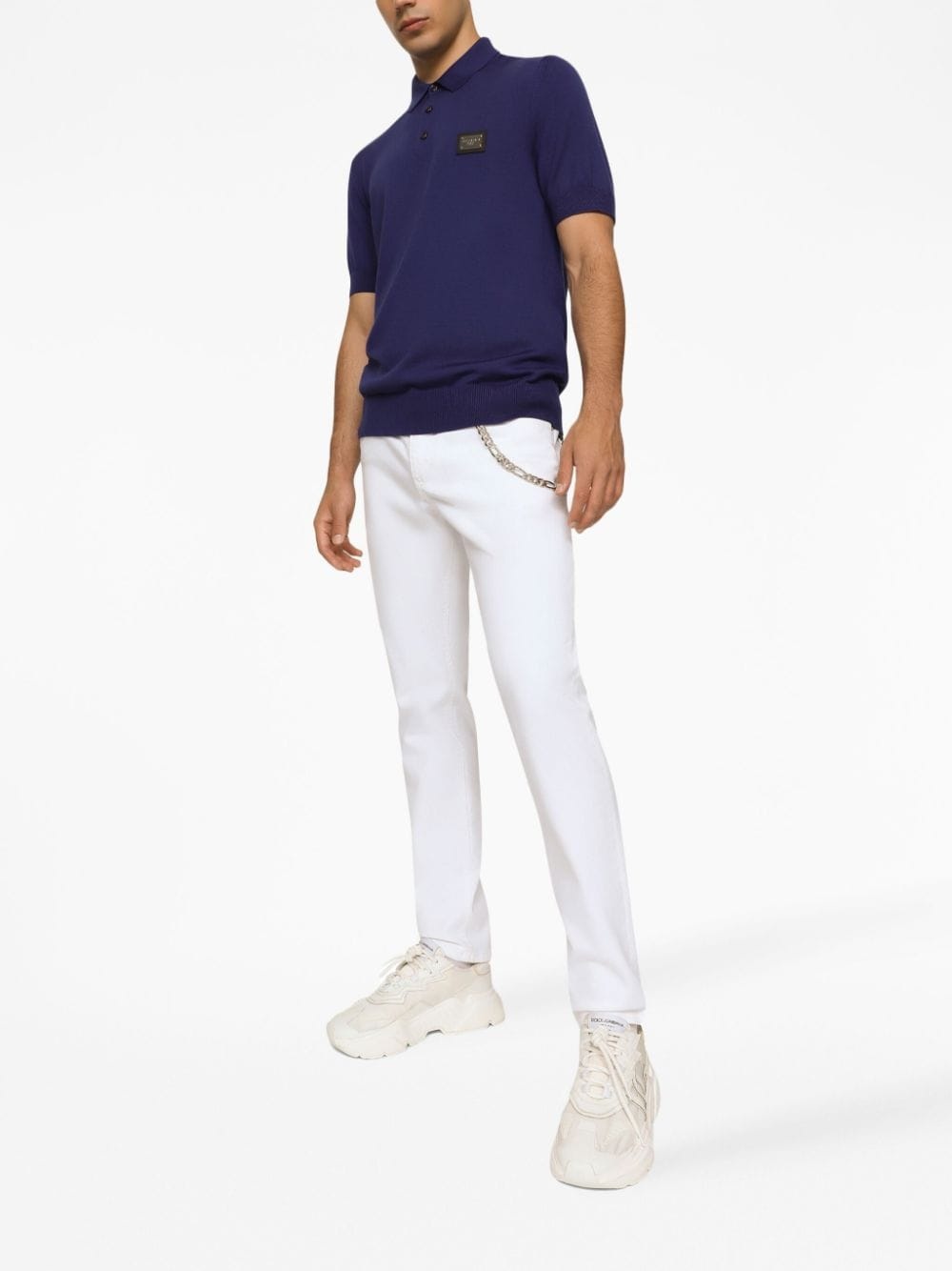 DG Essentials wool polo shirt - 3