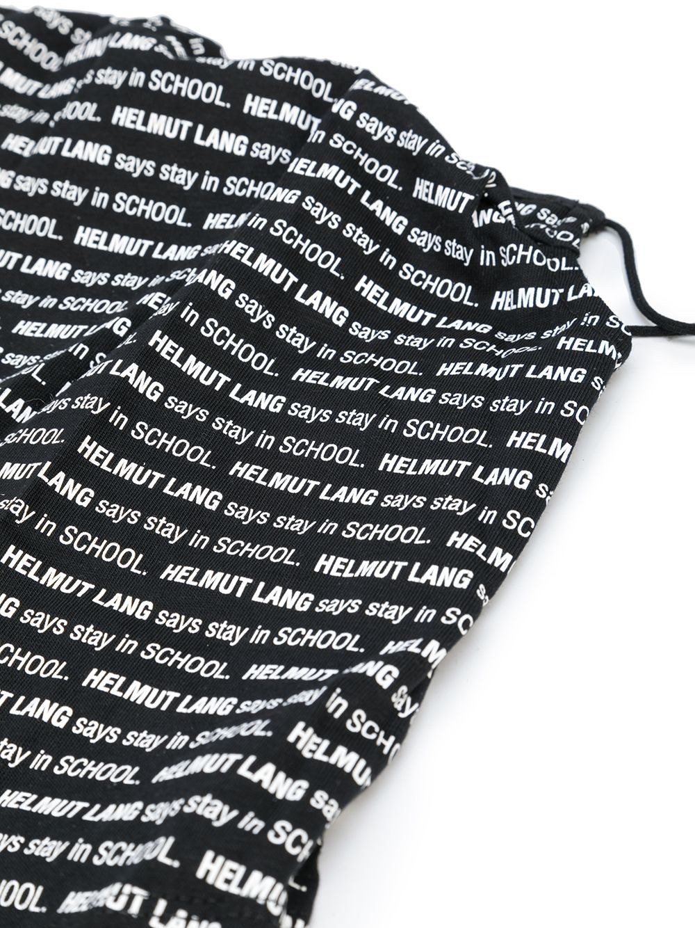 slogan-print face mask - 3