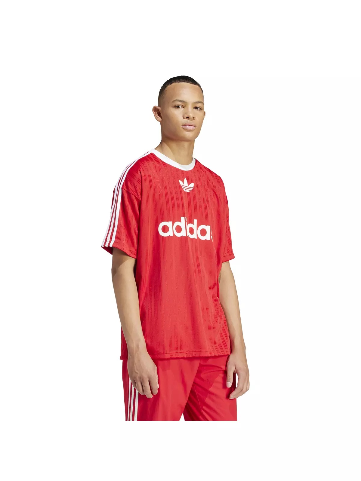 Men's Adicolor Poly Tee - Red - 4