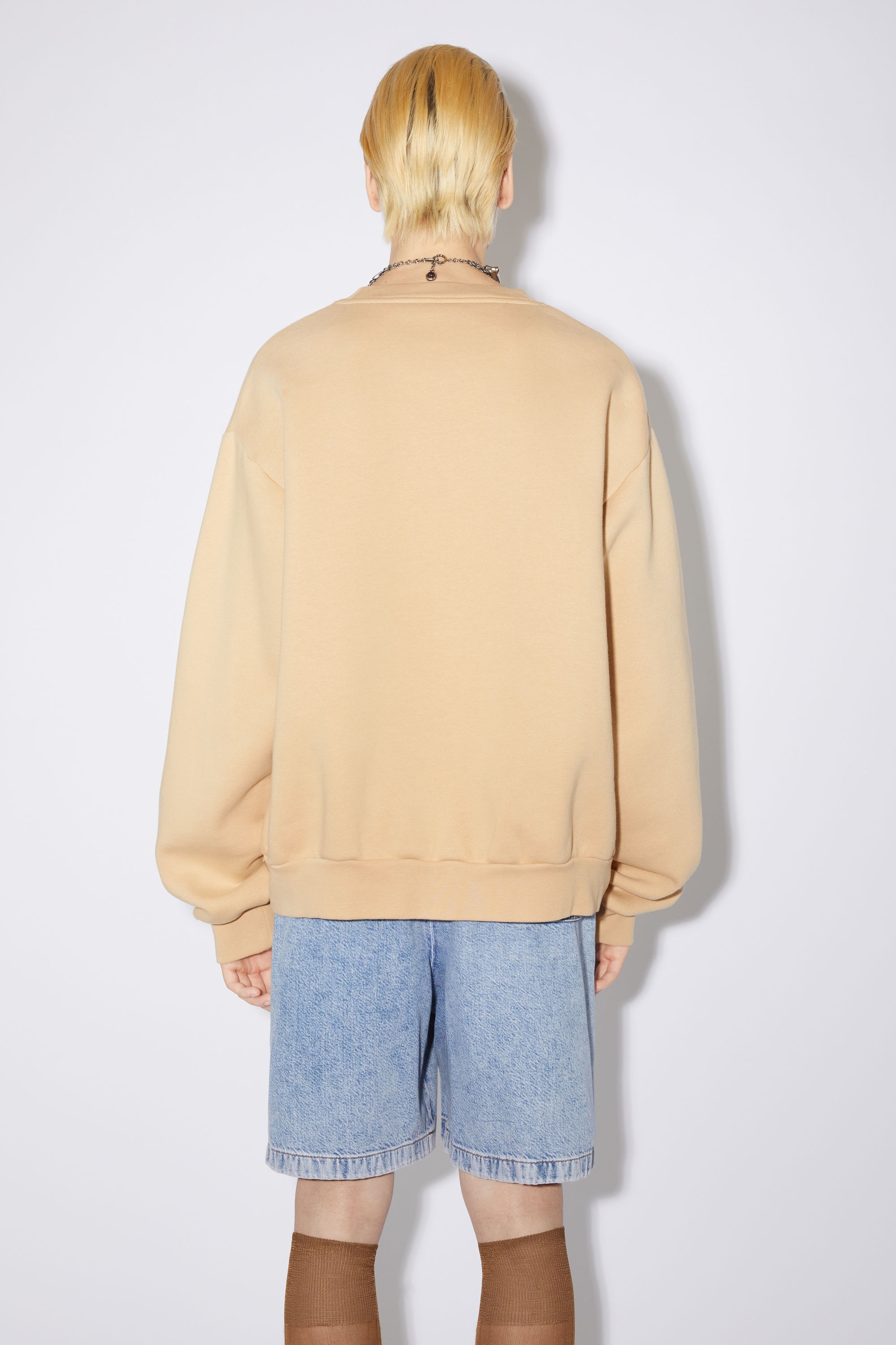 Crew neck sweater - Light camel - 3