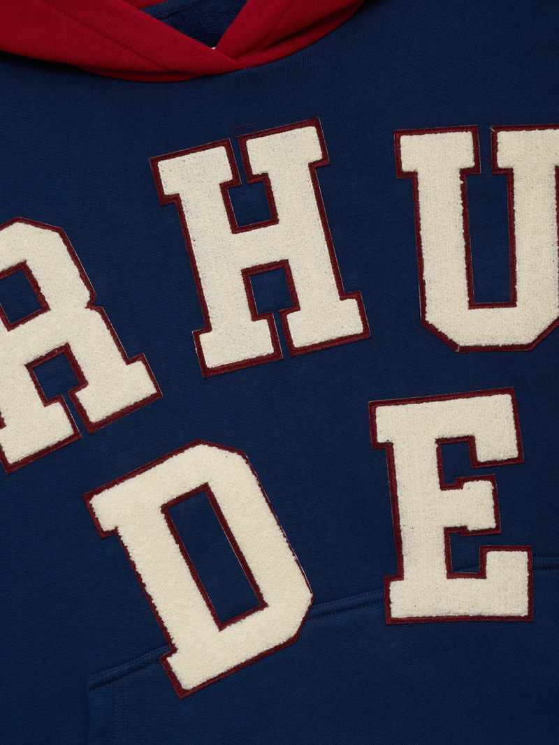 RHUDE CHENILLE PATCH LOGO HOODIE 3