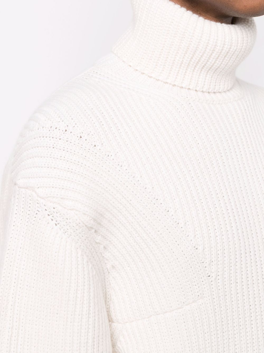 ribbed rollneck jumper - 5