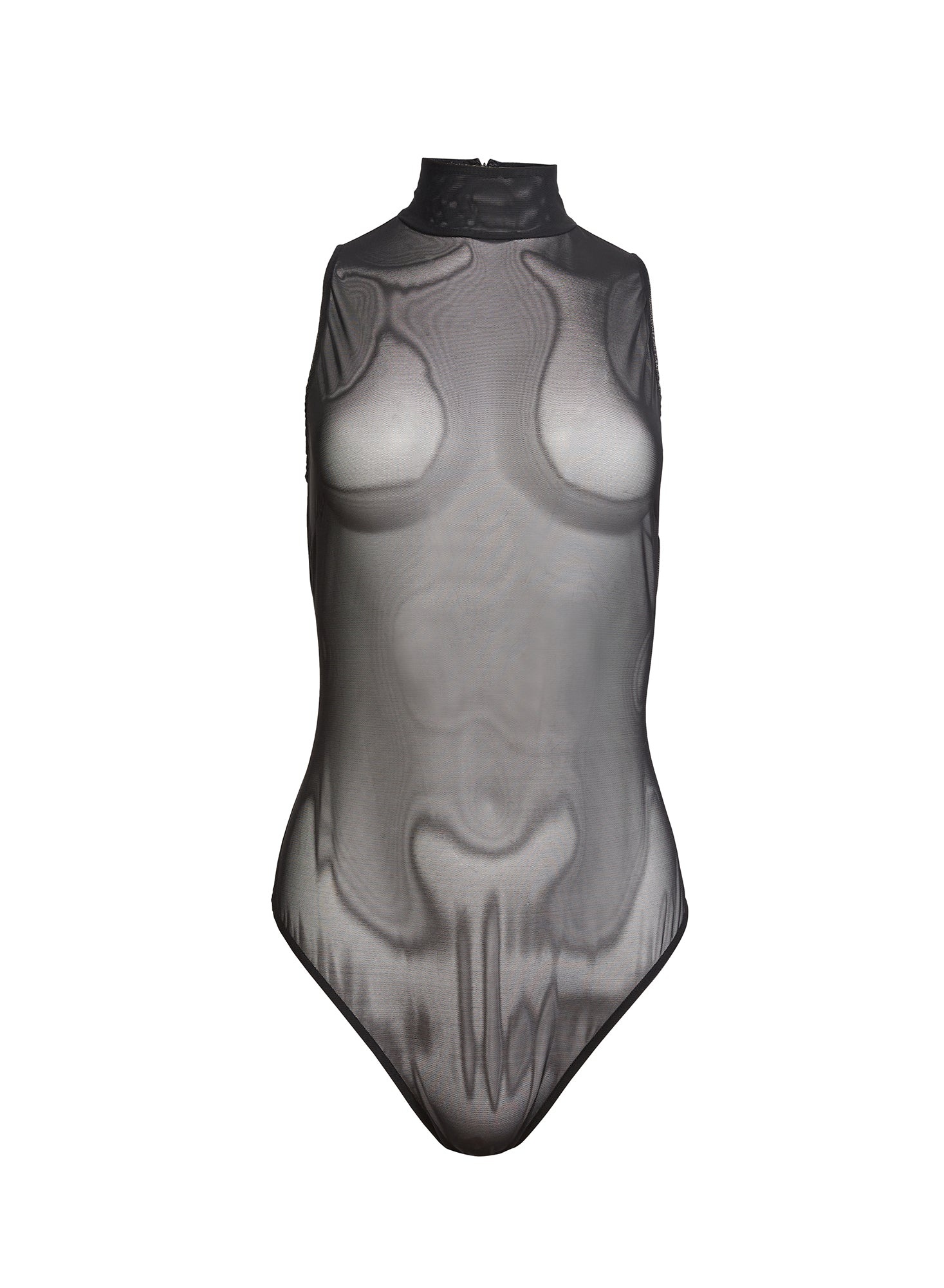Mesh Sleeveless Bodysuit - 1
