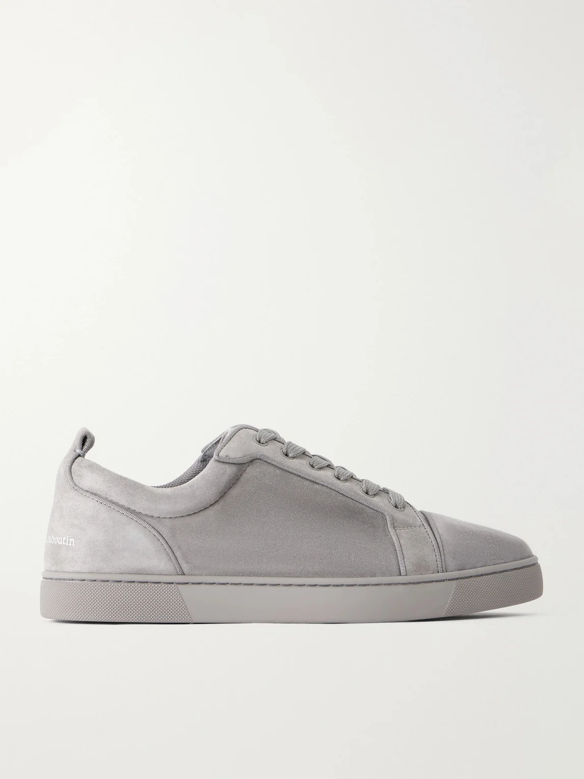 Louis Junior Grosgrain-Trimmed Suede Sneakers - 1